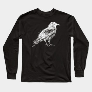 Crow (white) Long Sleeve T-Shirt